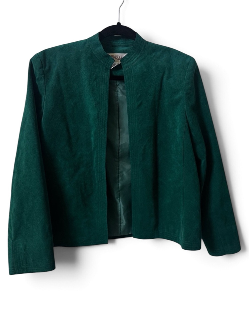 Suedeโ Jacket Womens size 12 vintage 80s ultrasuede forest green